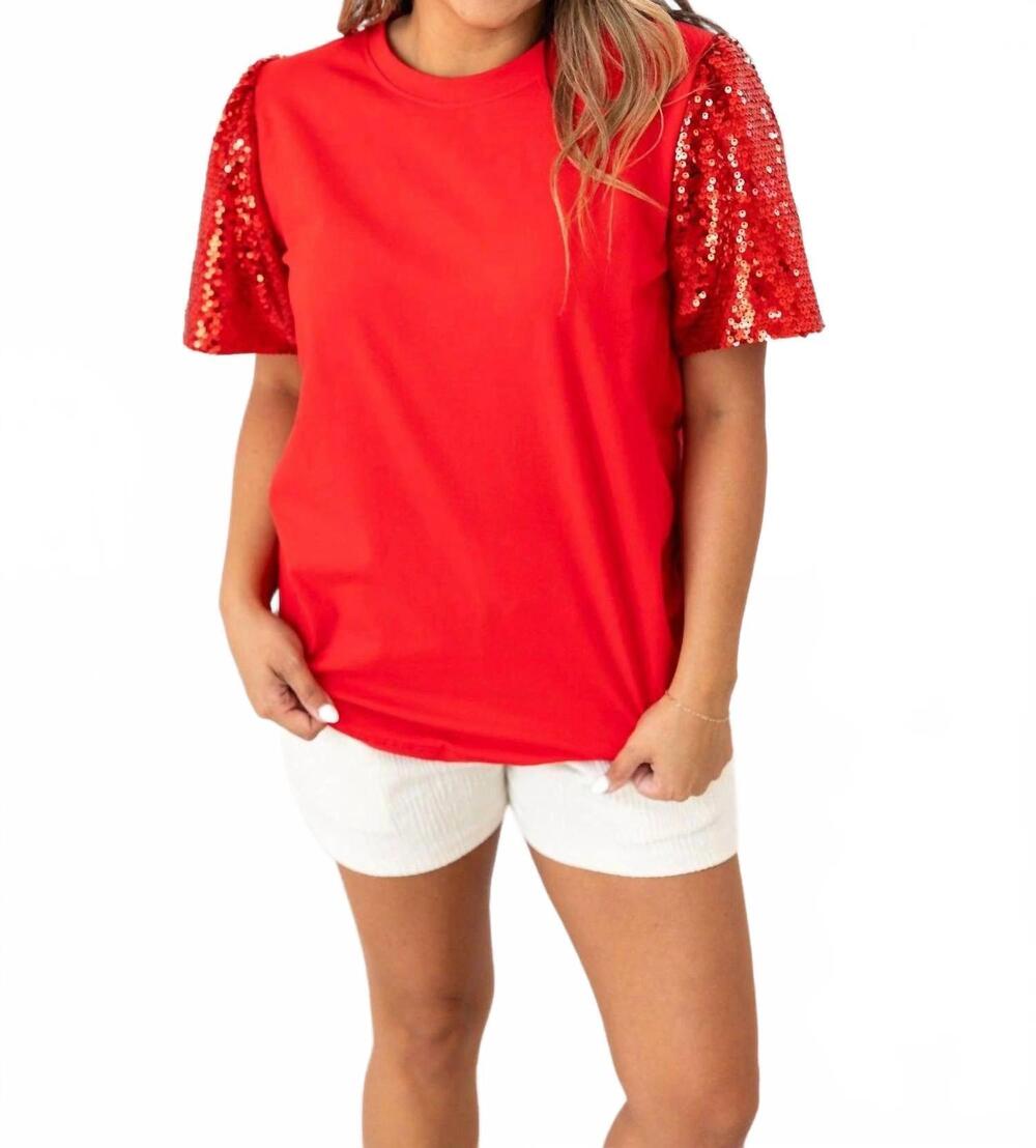 NEW GRACE + EMMA princess top in red